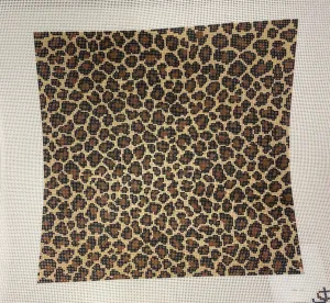 * Jeni Sandberg Needlepoint JS238A Leopard Pattern 12in Square