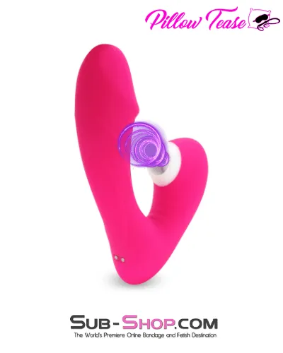 0656M      Fierce Clit Suction Vibrating G-Spot Dildo