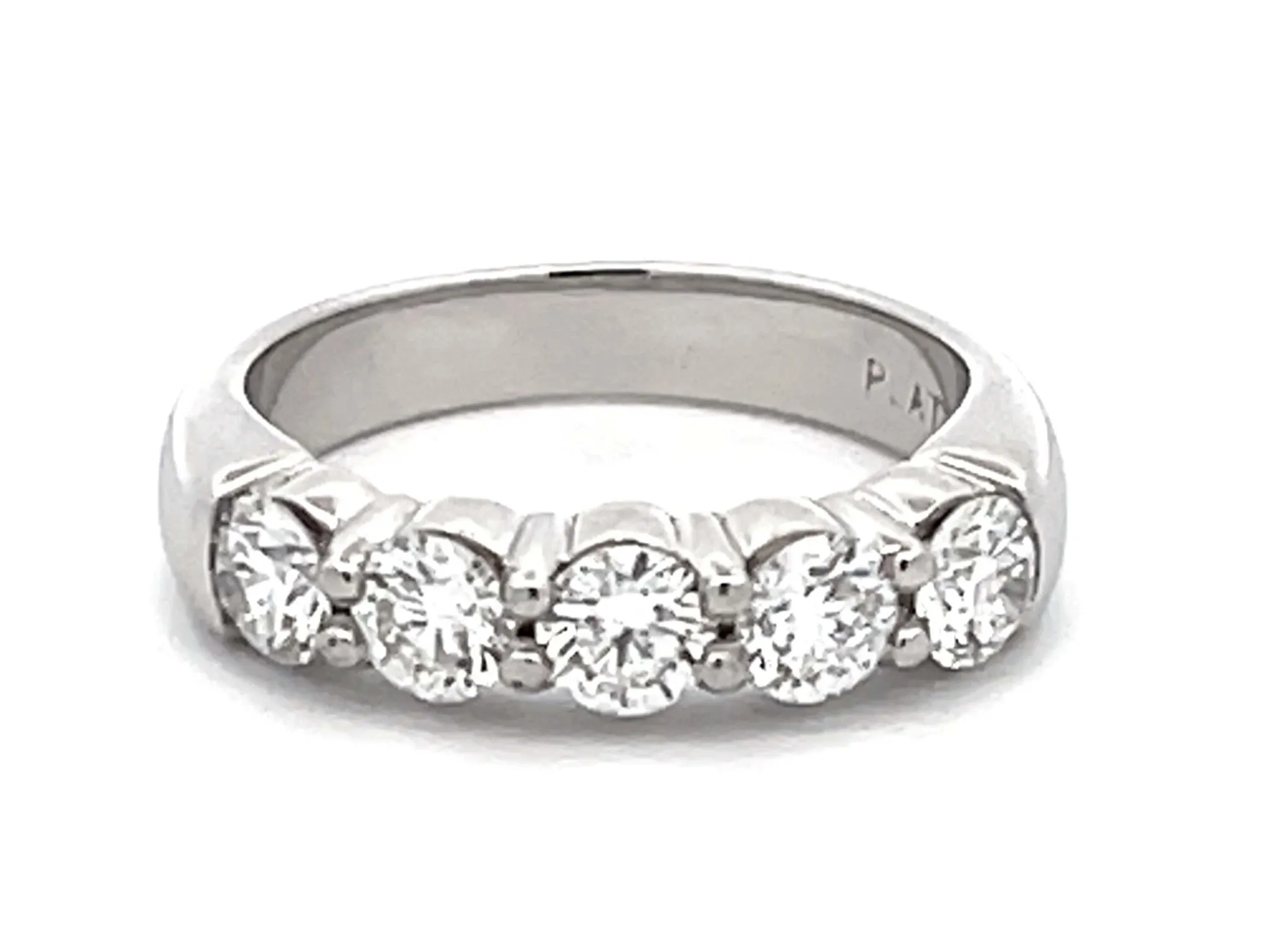 1 Carat Diamond Band Ring Platinum
