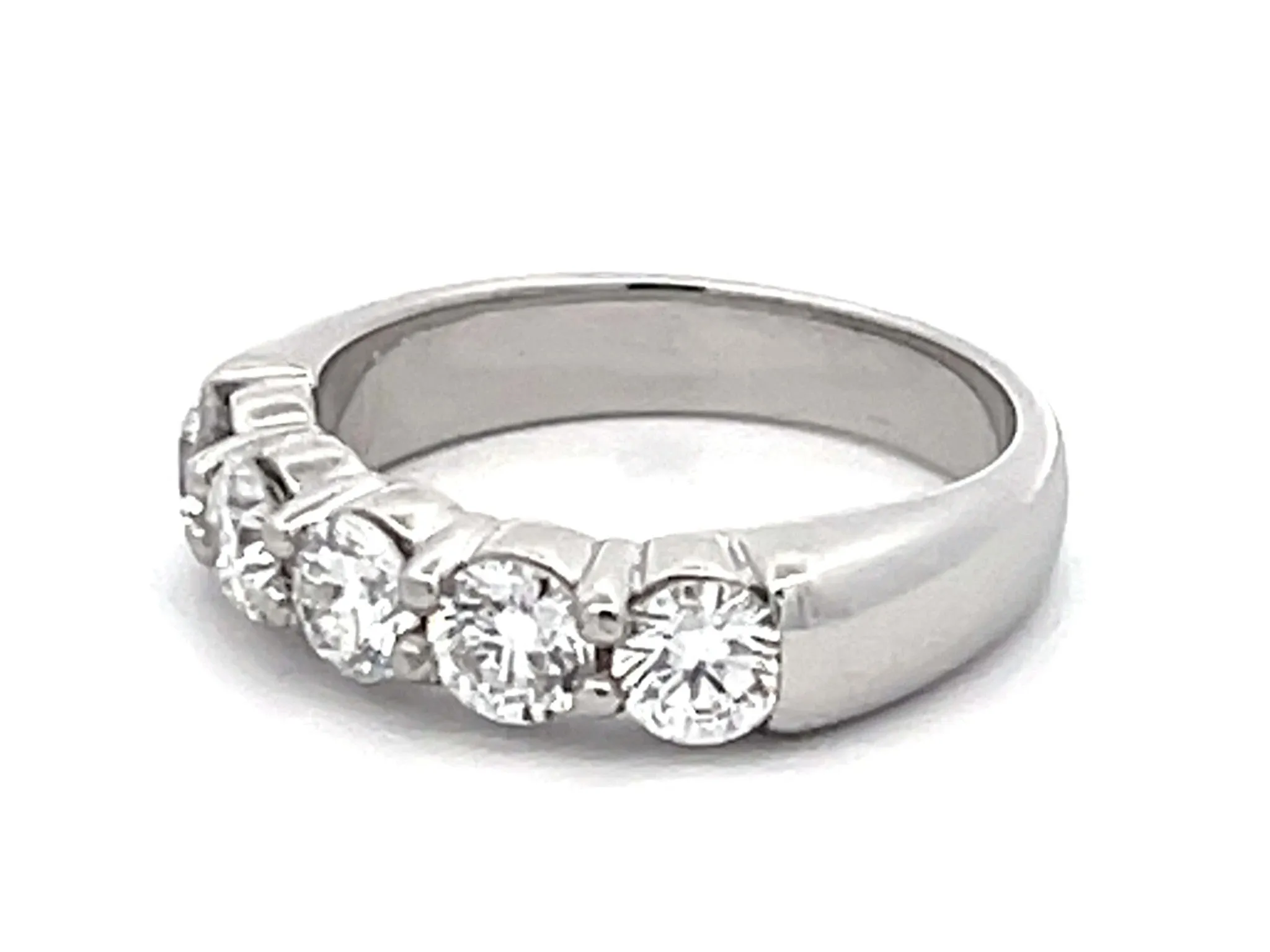 1 Carat Diamond Band Ring Platinum