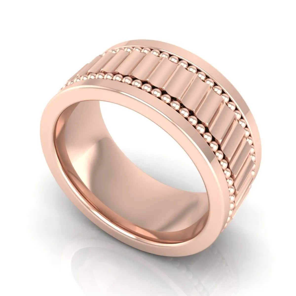 10.0 mm Plain Wedding Band in 14KT, 18KT & Platinum