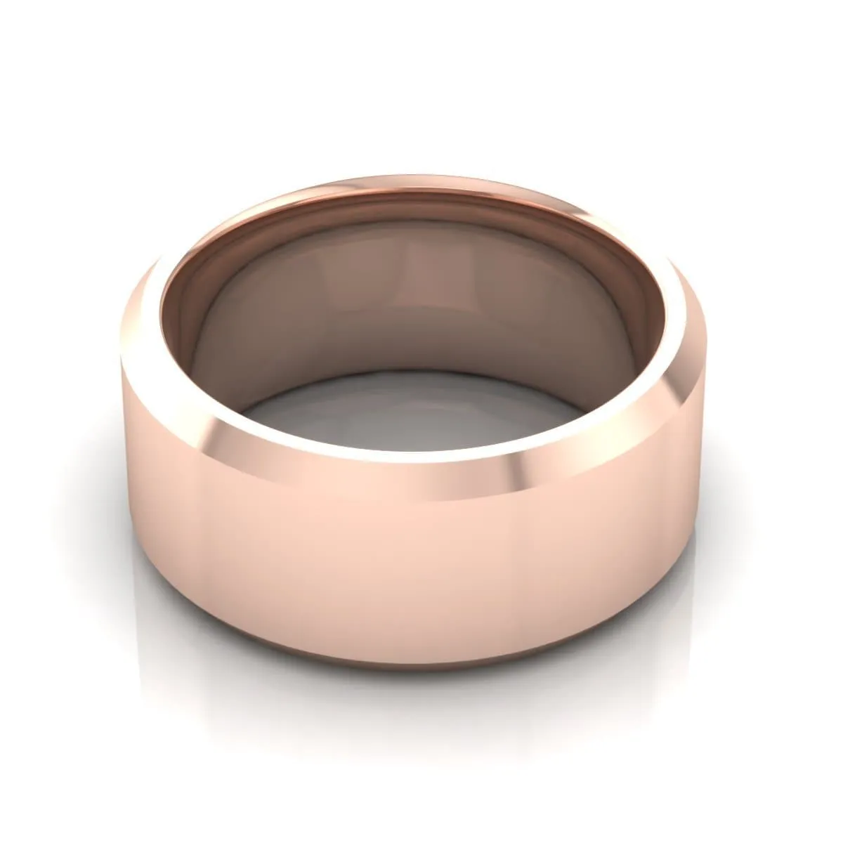 10.0 mm Plain Wedding Band in 14KT, 18KT & Platinum