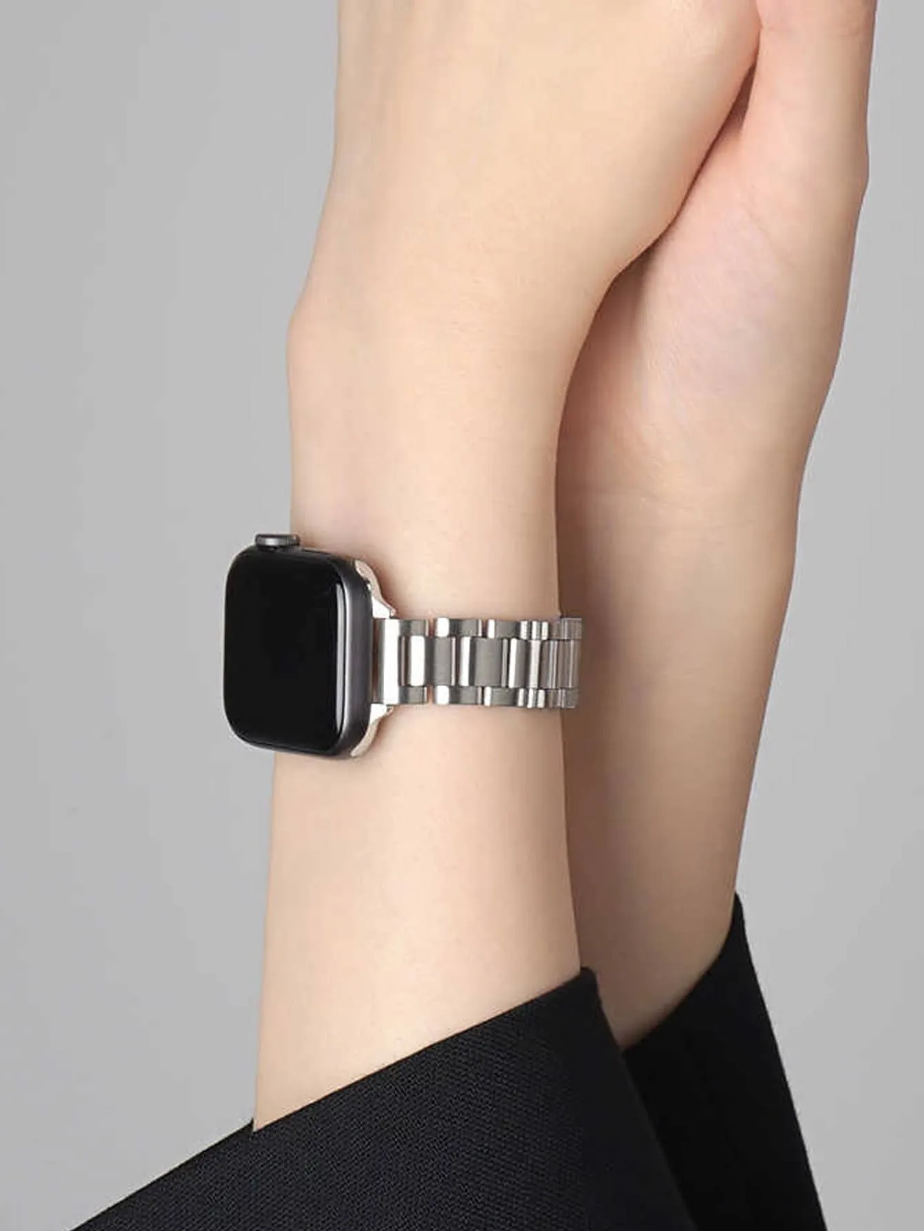 1pc Metal Watchband - Silver