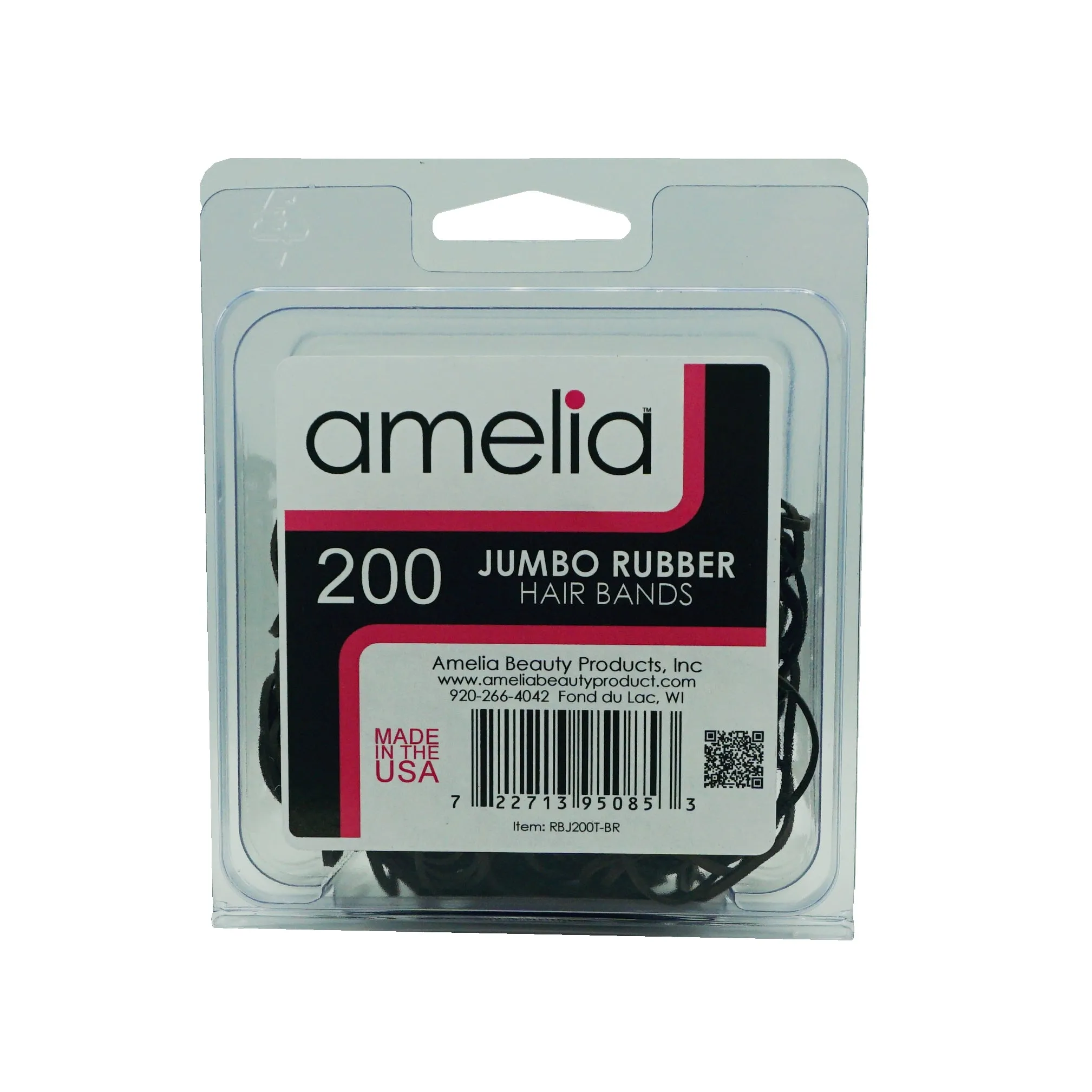 200, Brown, Jumbo, Rubber Bands for Pony Tails and Braids