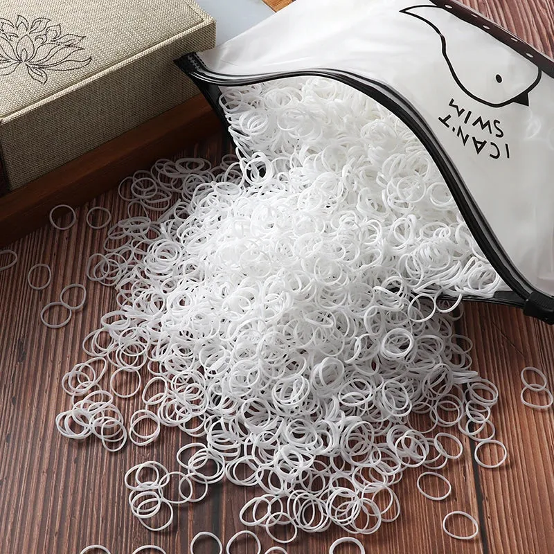 2000 Piece Lot Girls Hair Bands Hair Accessories Nylon Rubber Bands Elastic Headband for Children Ponytail Holder Bands Kids