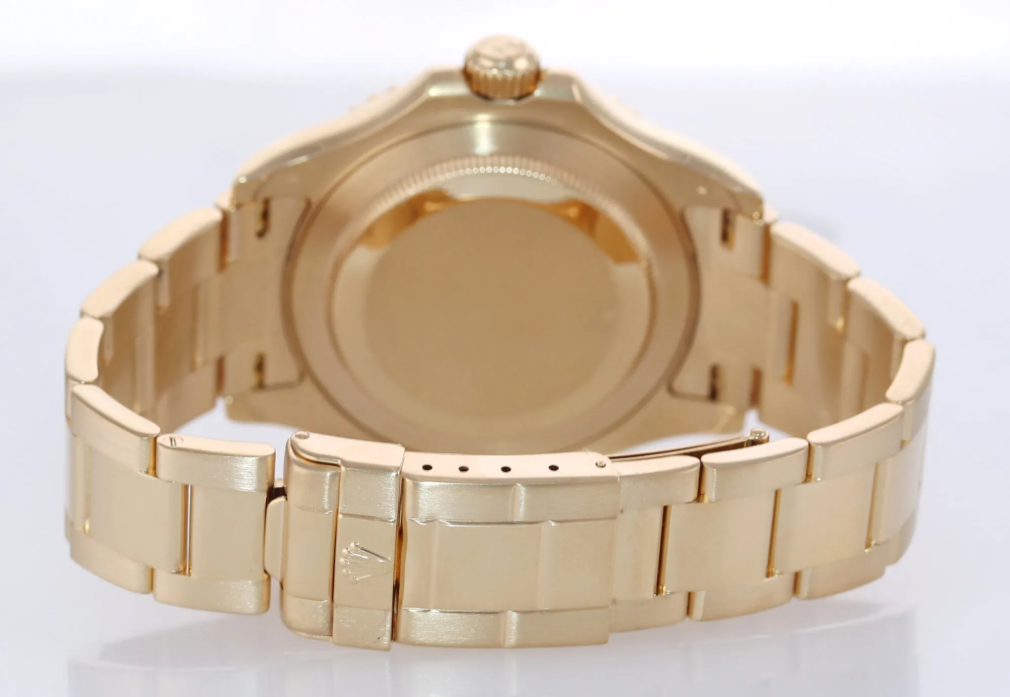 2002 Rolex Yacht-Master 18k Yellow Gold White Sapphire 16628 40mm Watch Box