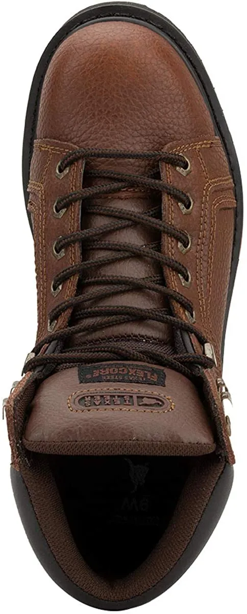 20130 Men's 6" Rubber Sole Soft Toe Nubuck Leather Work Boots