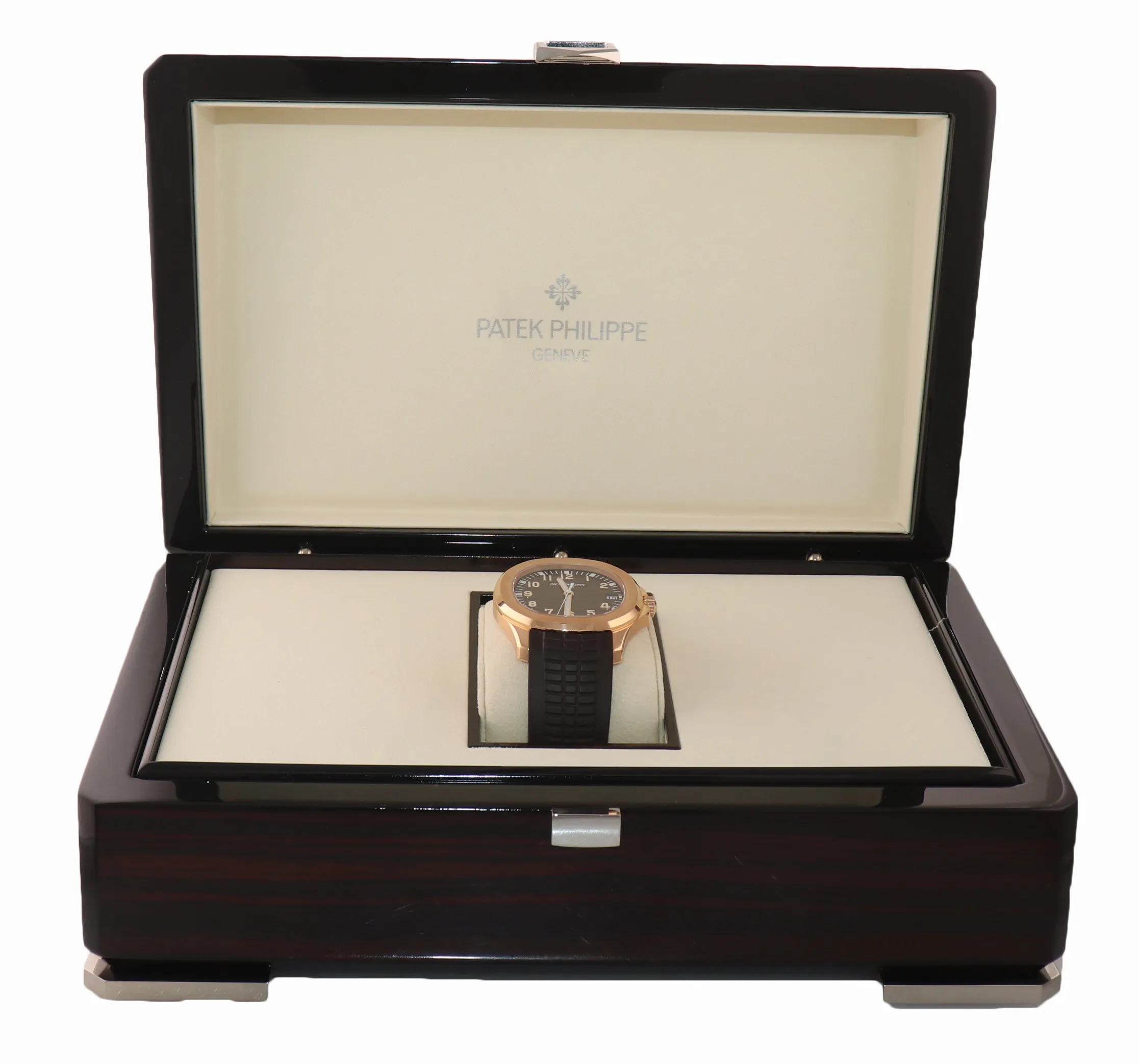 2016 PAPERS 5167R Patek Philippe Aquanaut Rose Gold Brown 40mm Tropical Watch