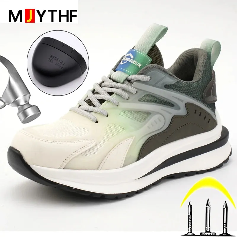 2023 Autumn Winter Shoes Security Boots Anti Smashing Anti Piercing Work Sneakers Safety Shoes Men Platform Protective Footwear