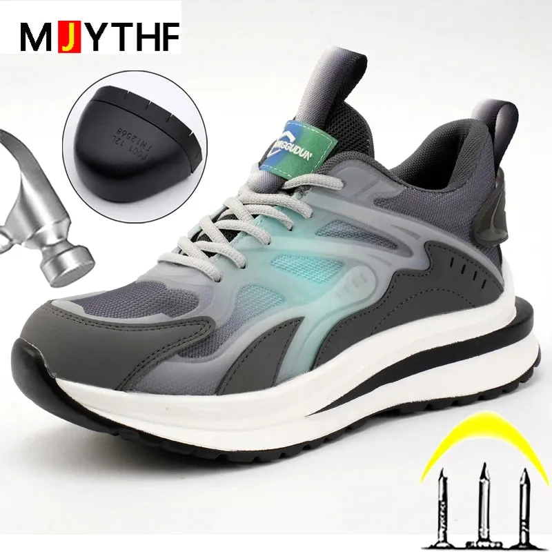 2023 Autumn Winter Shoes Security Boots Anti Smashing Anti Piercing Work Sneakers Safety Shoes Men Platform Protective Footwear