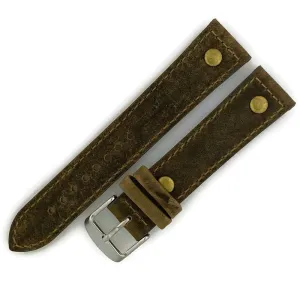 20MM Vintage Oily Leather Watch Band