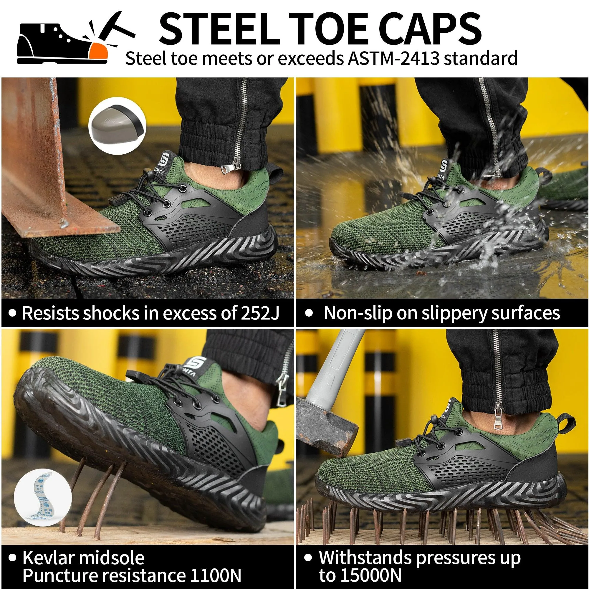 223 Ryder Green Safety Shoes