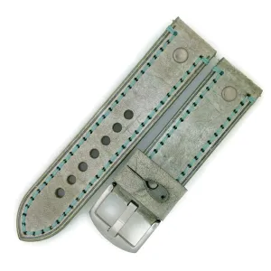 24MM Wax Leather Watch Band