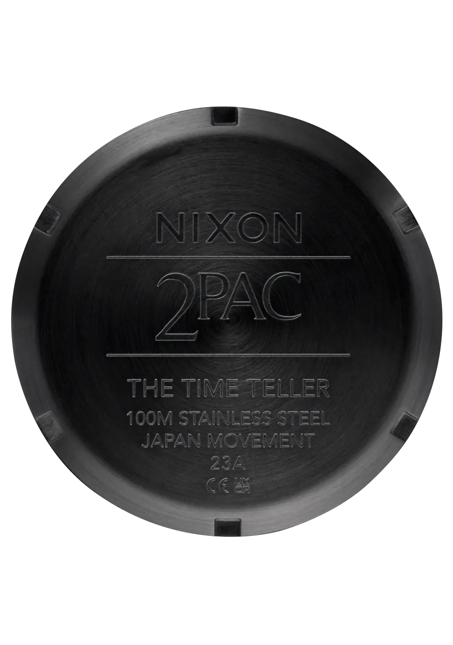 2PAC TIME TELLER Black Gold Watch A1378-010
