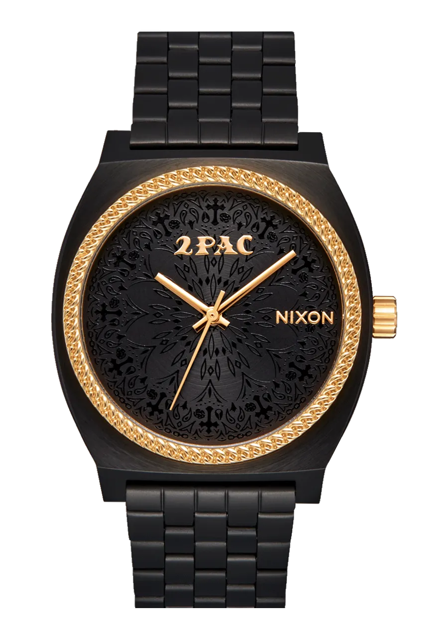 2PAC TIME TELLER Black Gold Watch A1378-010