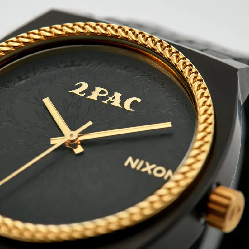 2PAC TIME TELLER Black Gold Watch A1378-010