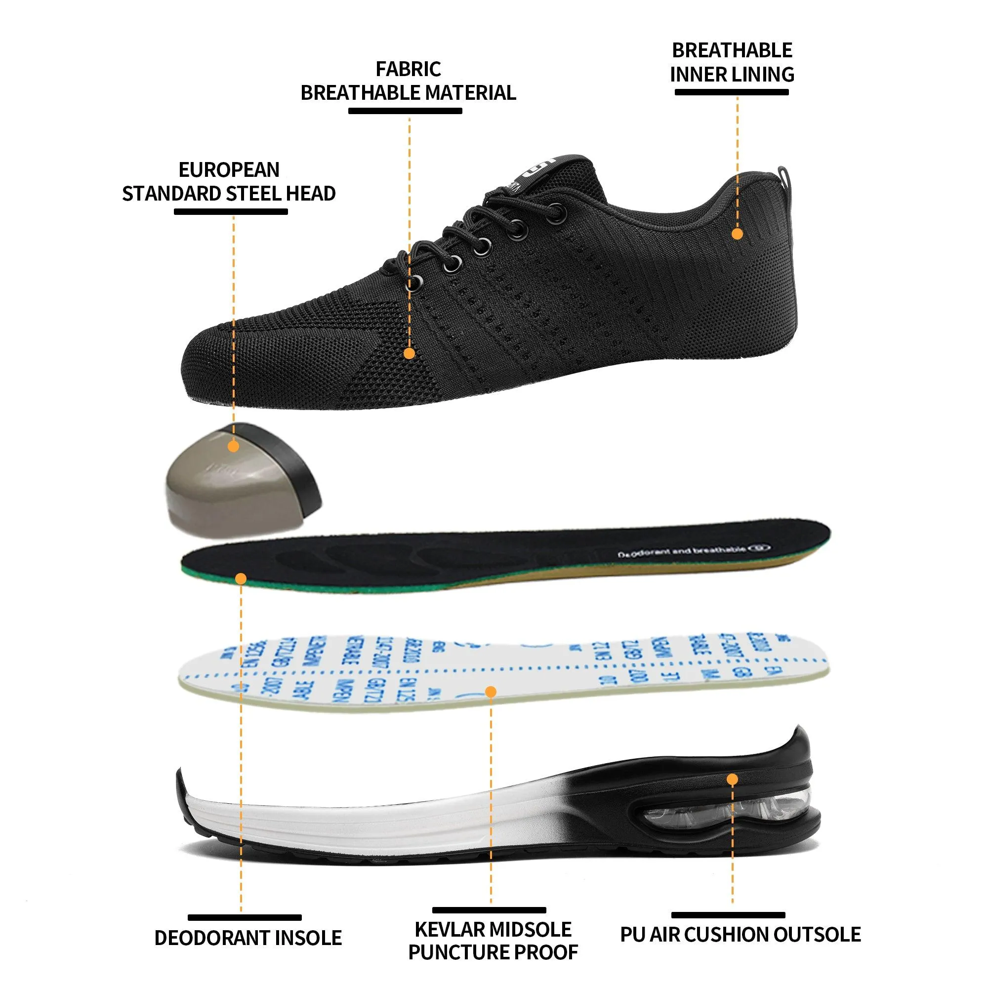 333 Flyer White Safety Shoes