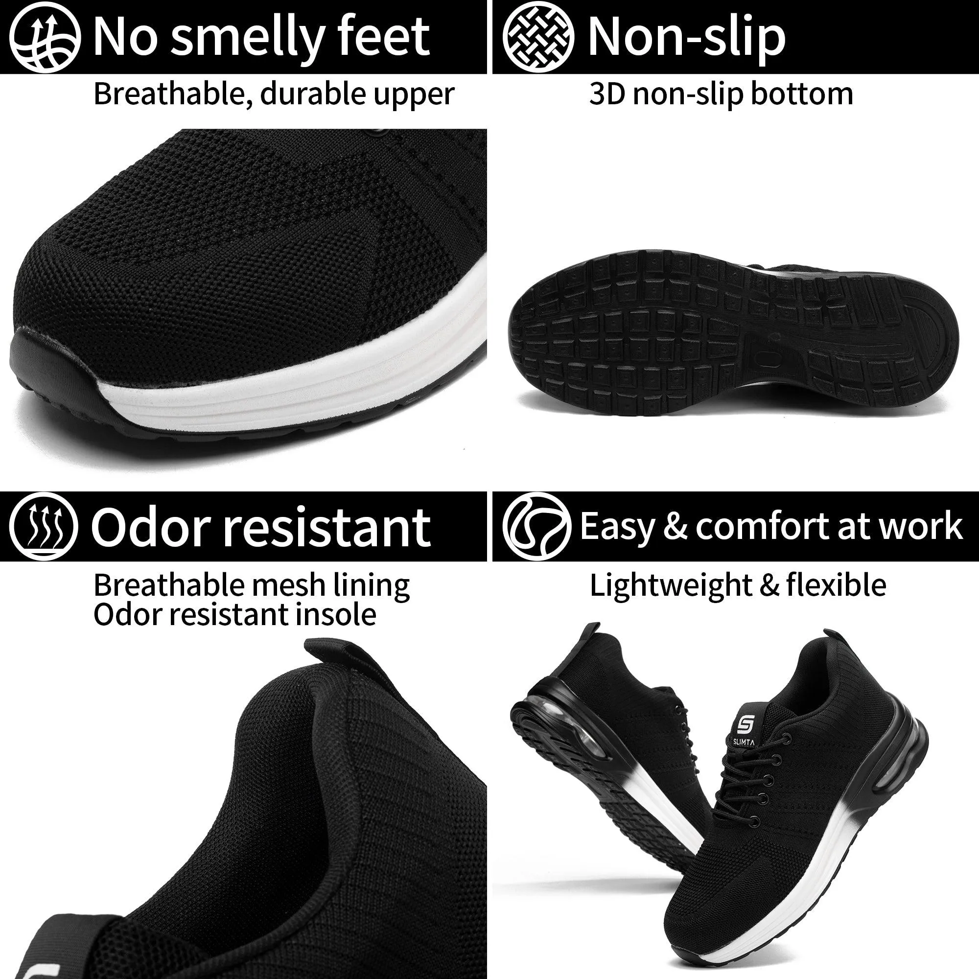 333 Flyer White Safety Shoes