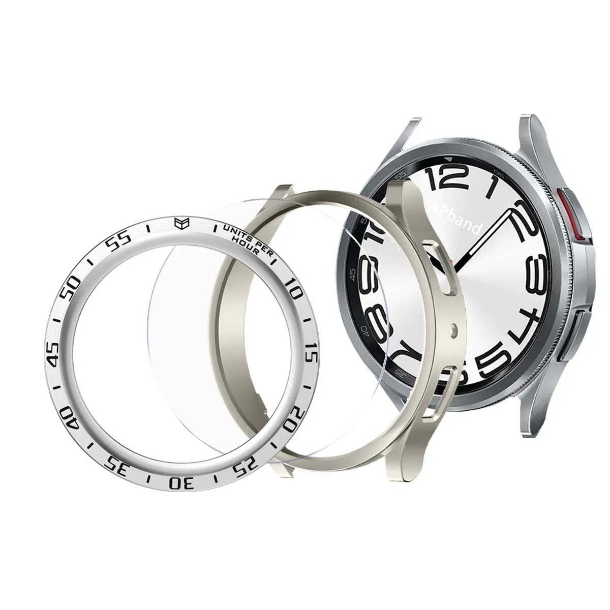 3pcs of Case   Glass   Metal Bezel for Samsung Galaxy Watch