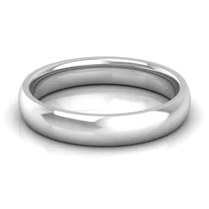 4.0 mm Comfort Fit Plain Wedding Band in 14KT, 18KT & Platinum