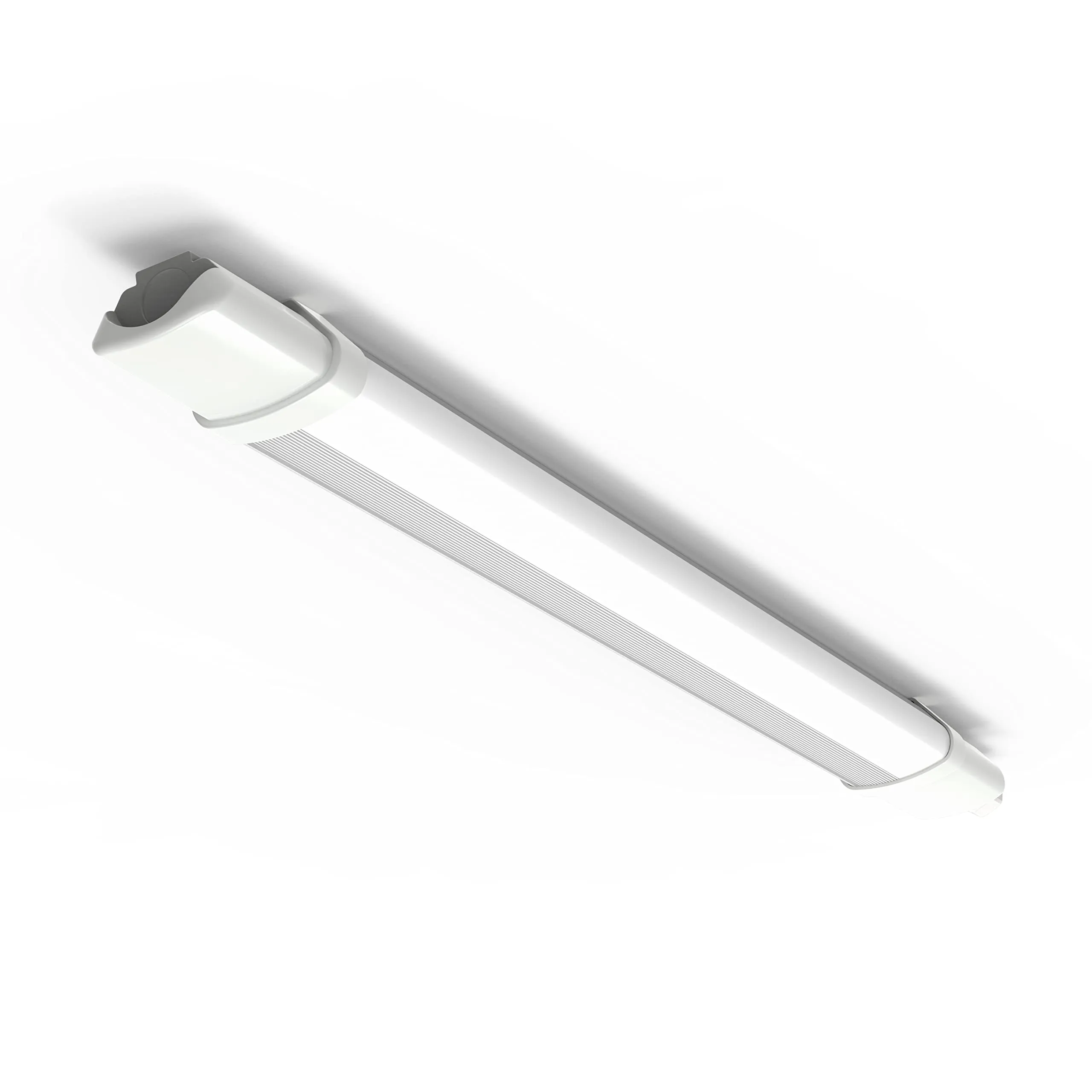 4lite Indoor Or Outdoor Twin LED Fully Weatherproof Batten 2ft/600mm Length IP65 18w 2200lm Polycarbonate Body Cool White