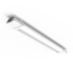 4lite Indoor Or Outdoor Twin LED Fully Weatherproof Batten 2ft/600mm Length IP65 18w 2200lm Polycarbonate Body Cool White