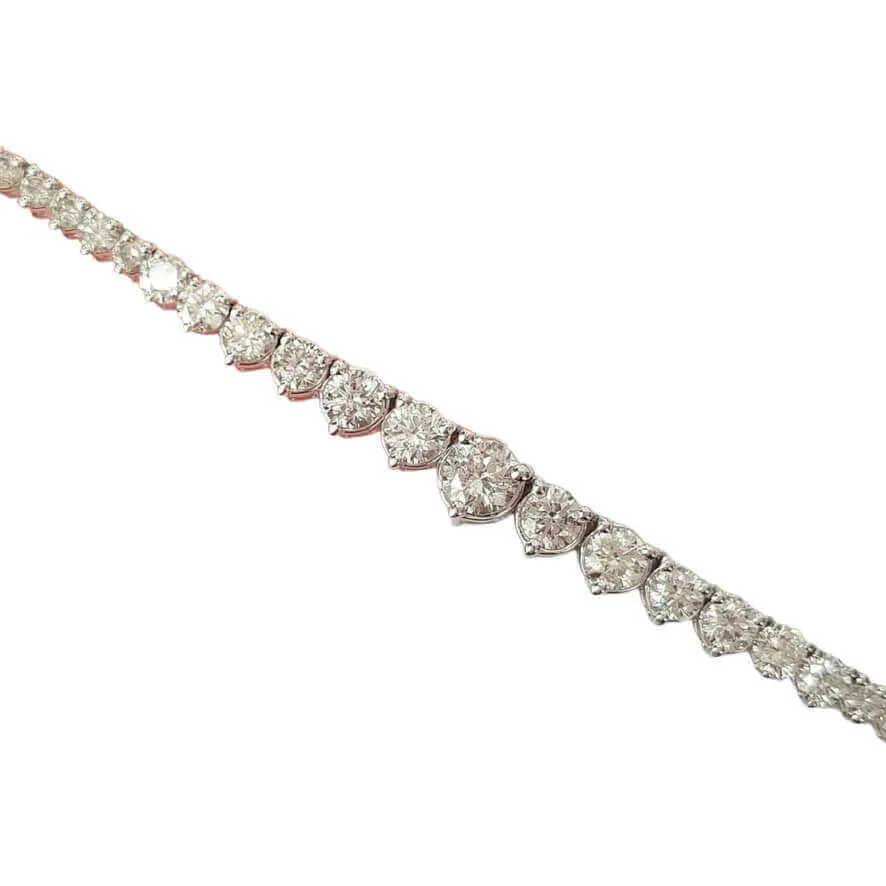 5 ctw Round Lab Grown Diamond Graduated Riviera Fashion Tennis Necklace (5.00 CTW - G-H / VS2-SI1)