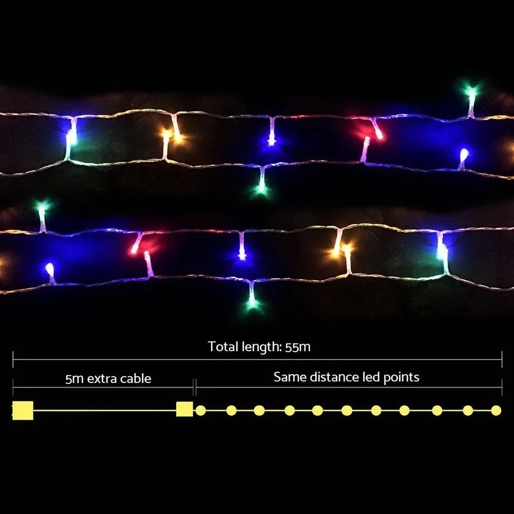 50M Christmas String Lights 500LED Multi Colour