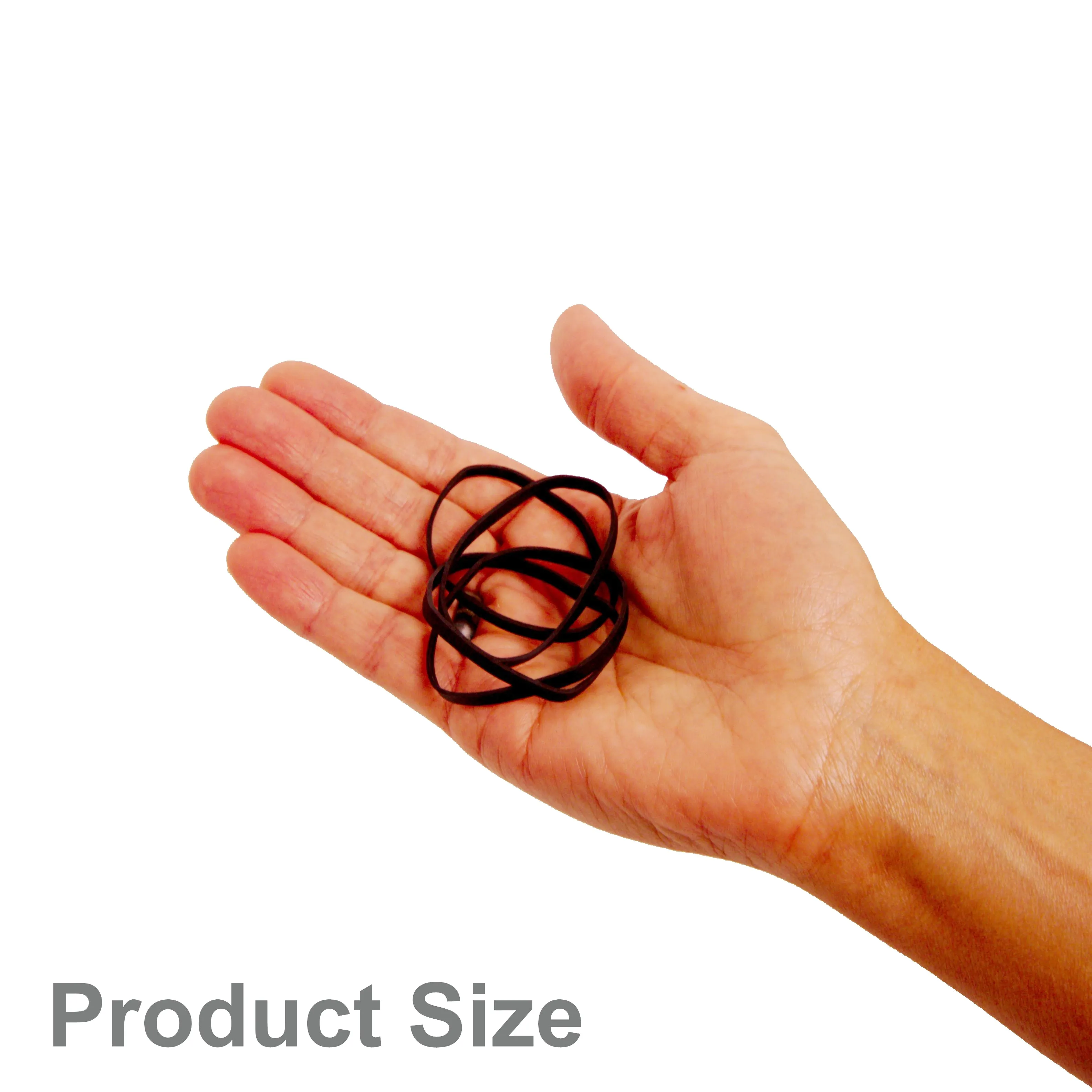 60, Black, Giant Size, Rubber Bands for Pony Tails, Braids and Dreadlocks