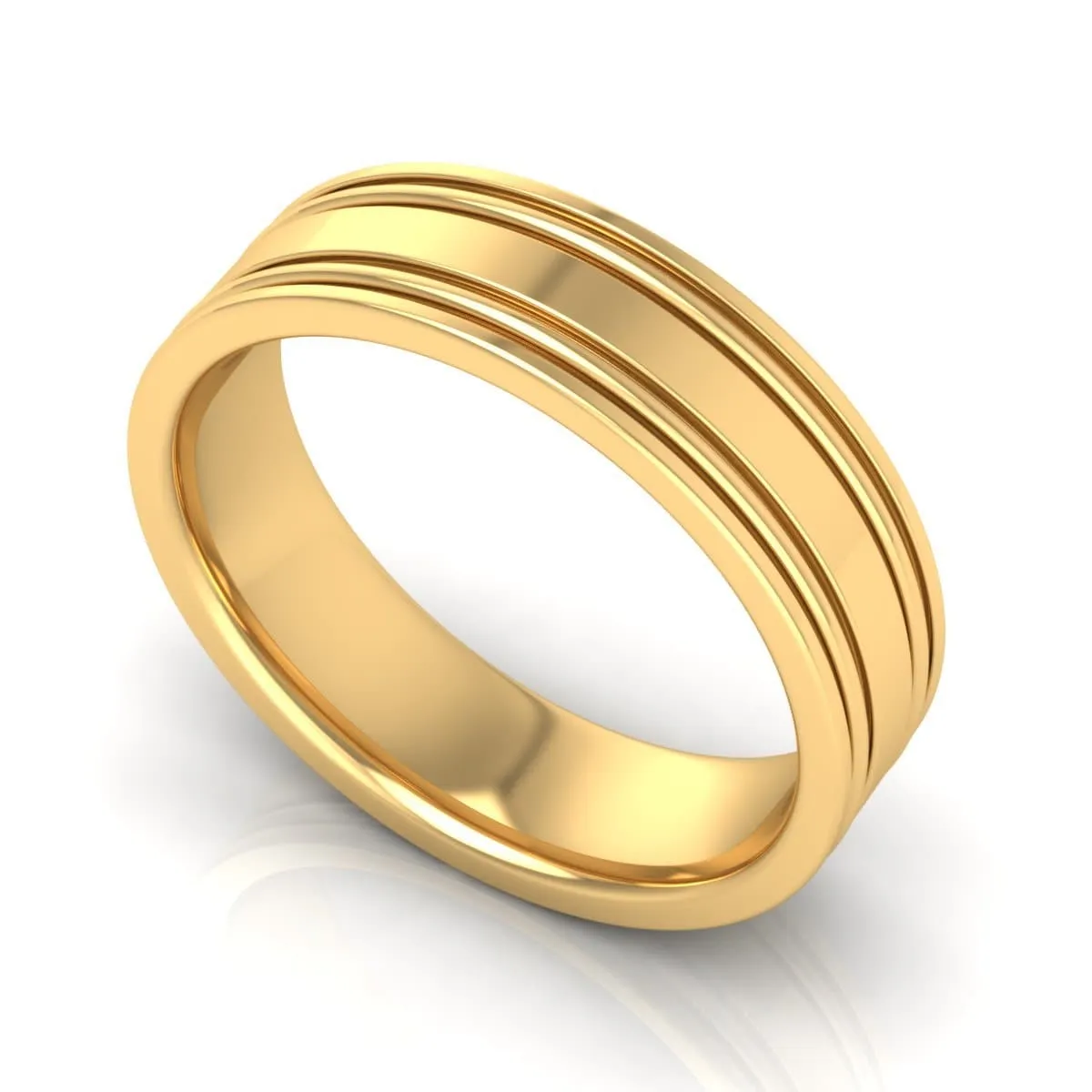 6.0 mm Plain Wedding Band in 14KT, 18KT & Platinum
