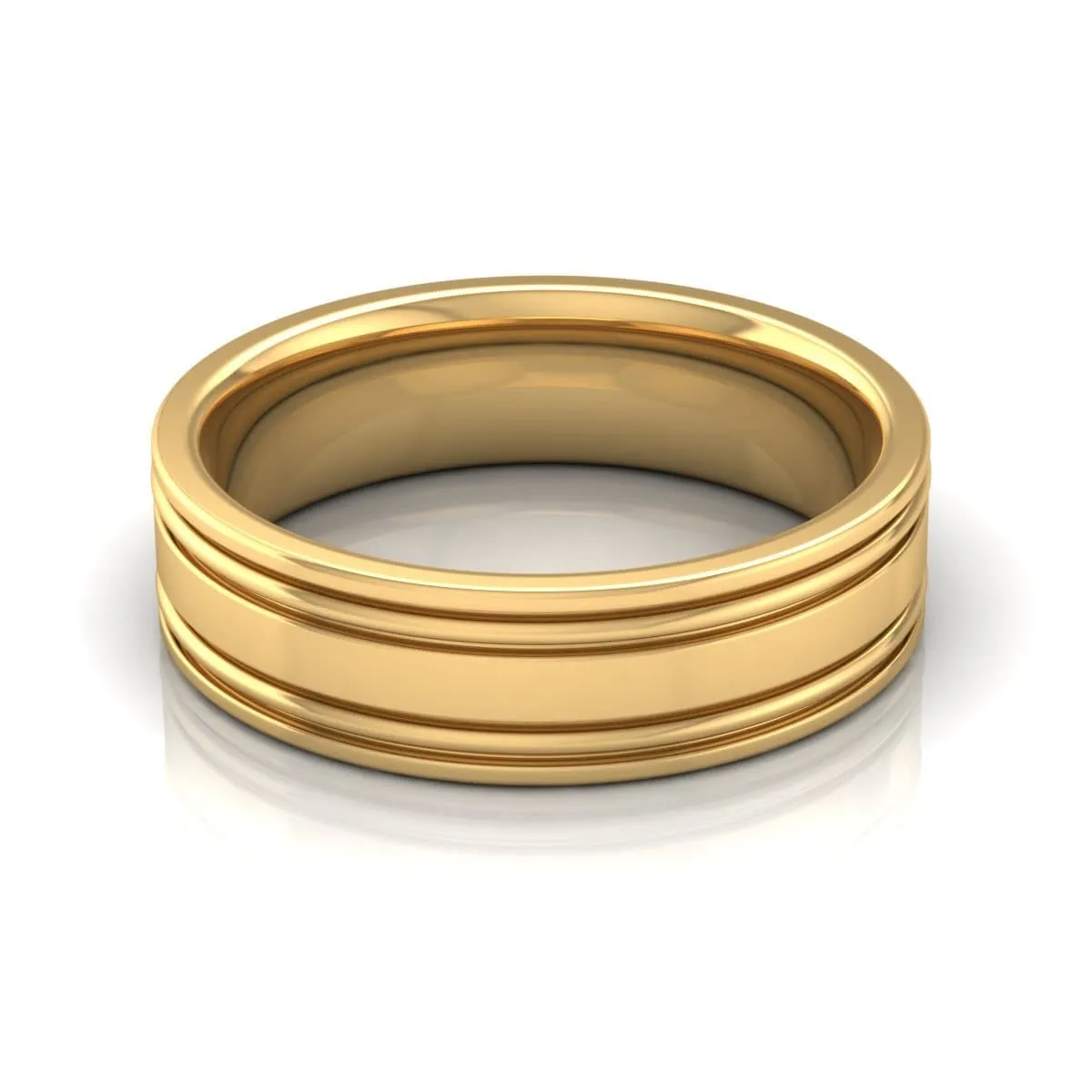 6.0 mm Plain Wedding Band in 14KT, 18KT & Platinum