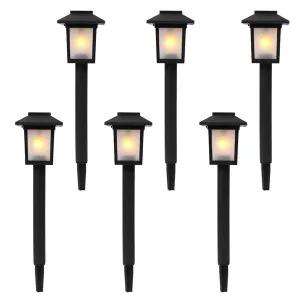6pcs Waterproof Solar Torch Light