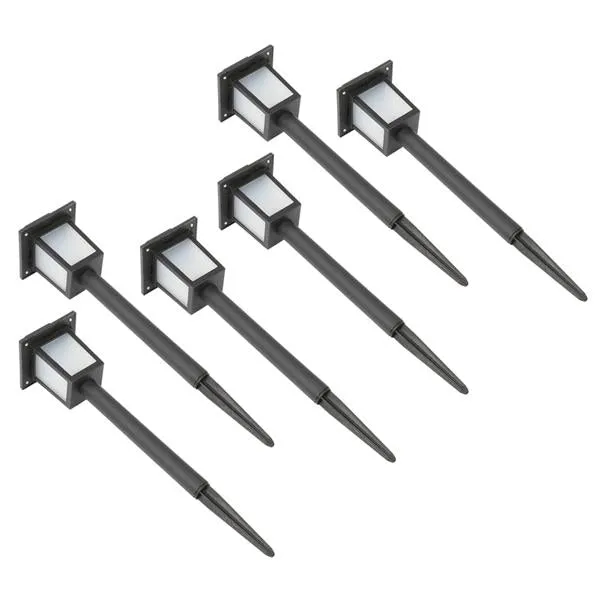 6pcs Waterproof Solar Torch Light