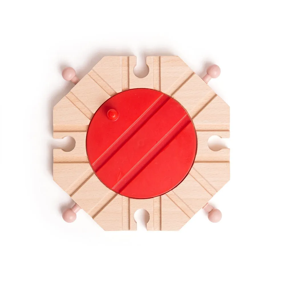 8 Way Turntable - Wooden Train Toy