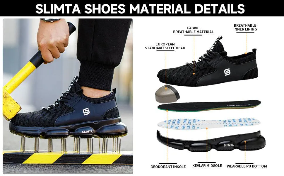 832 Airwalk Black Safety Shoes