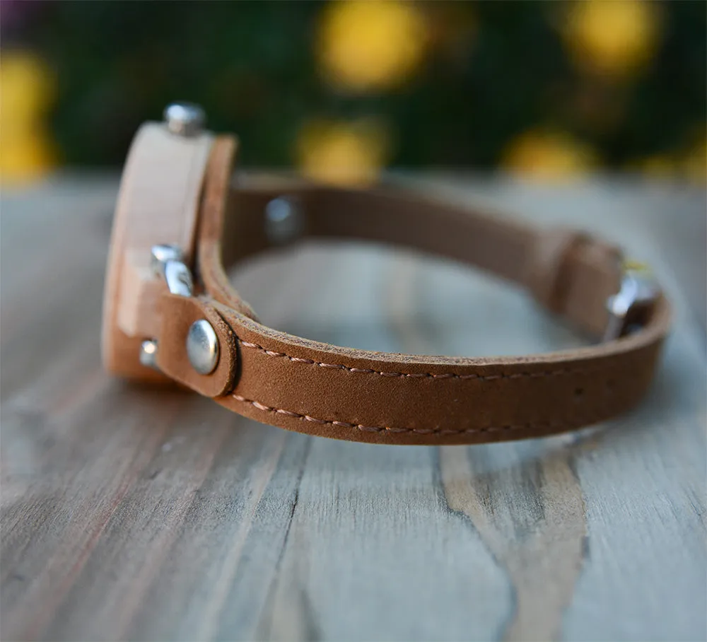 A Touch of Nature: Premium Leather Strap Women's Wooden Watches