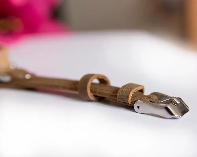 A Touch of Nature: Premium Leather Strap Women's Wooden Watches