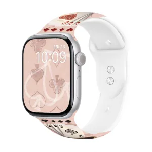 Ace of Style Print | Silicone Watch Band for Apple Watch ®   Watch Face Incl.