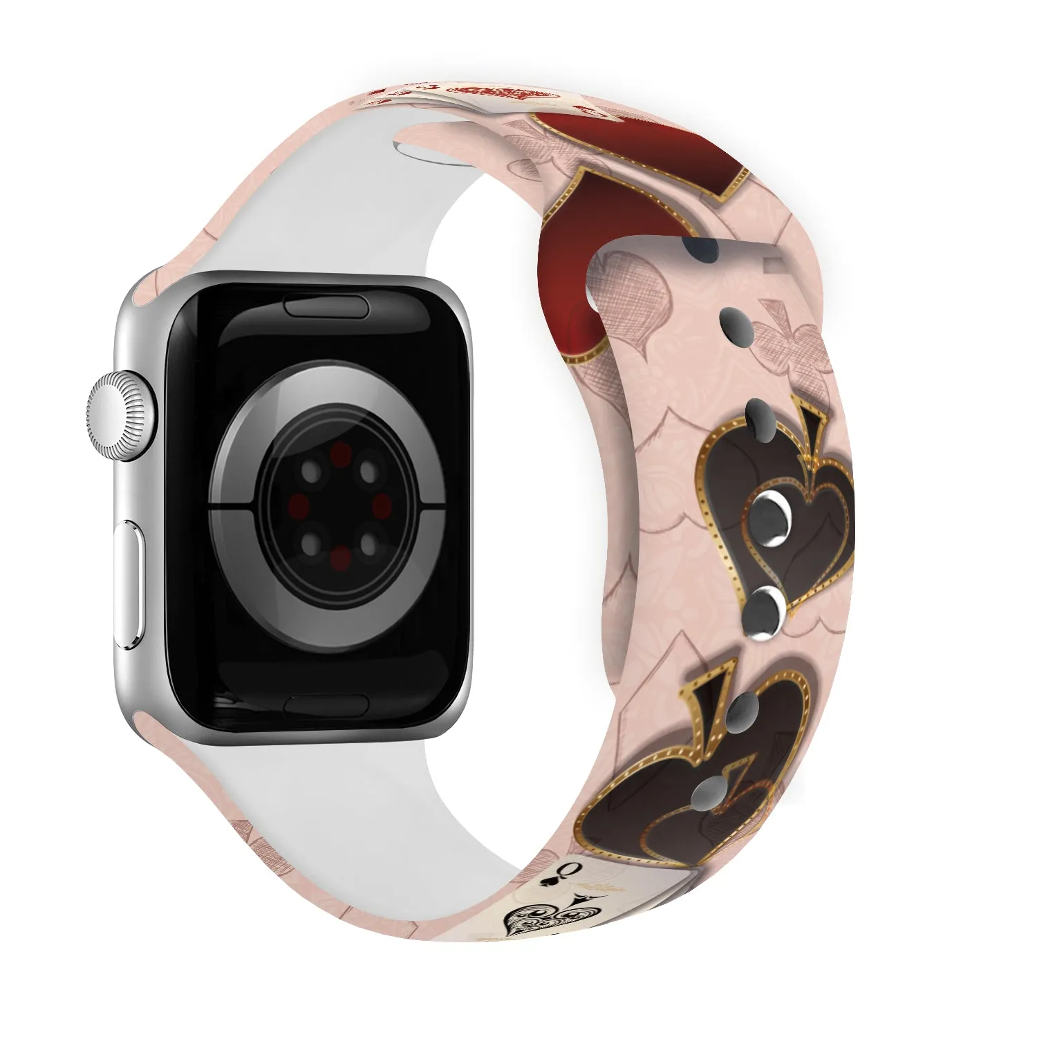 Ace of Style Print | Silicone Watch Band for Apple Watch ®   Watch Face Incl.