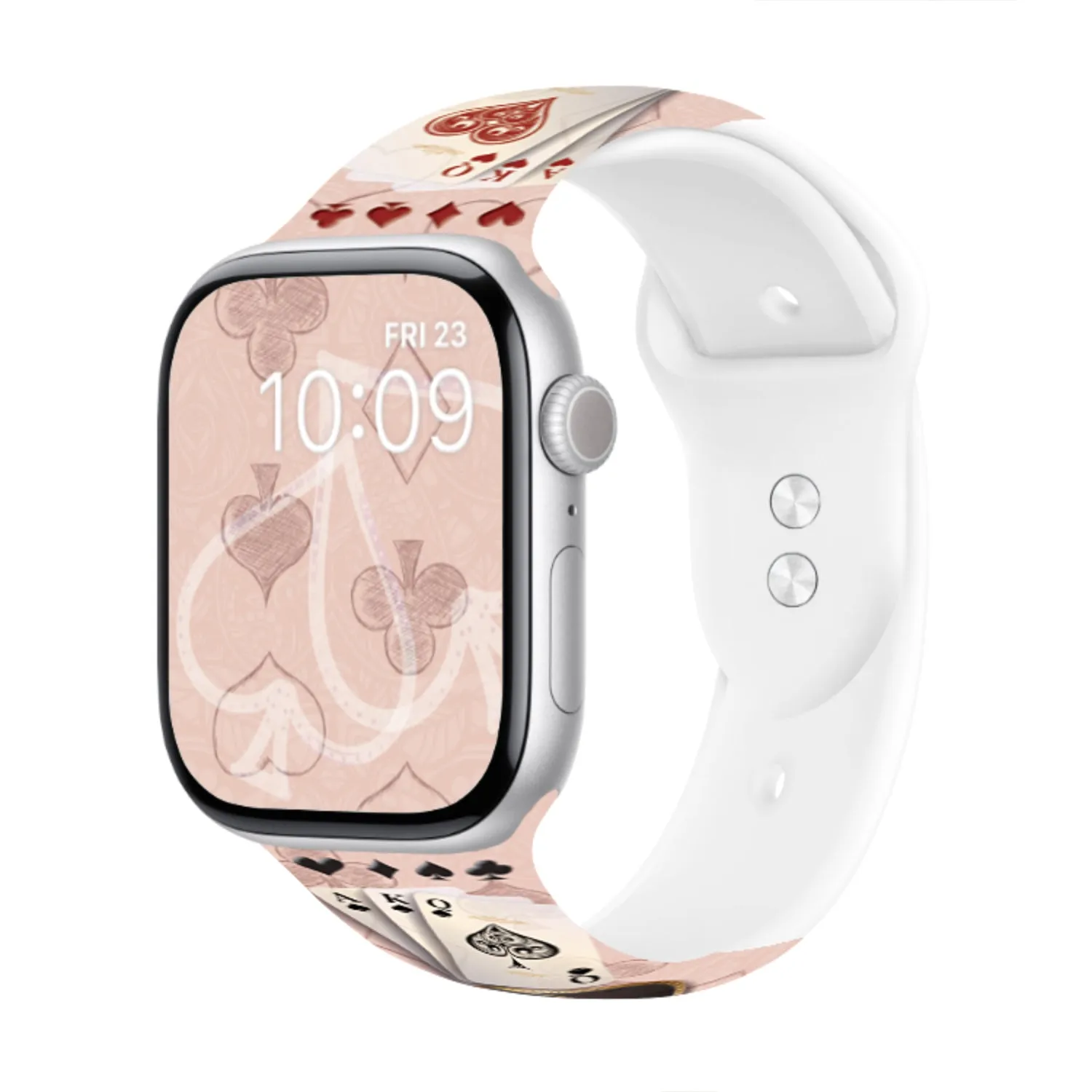 Ace of Style Print | Silicone Watch Band for Apple Watch ®   Watch Face Incl.