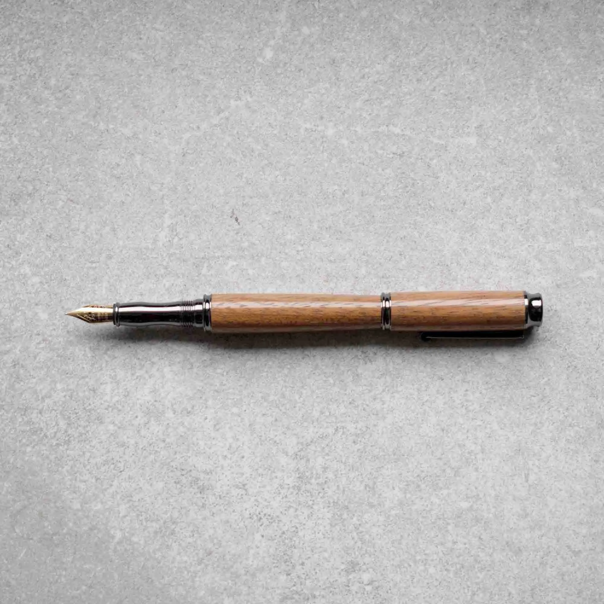 Admin - Premium Hand Turned Fountain or Rollerball Pen / Jatoba Cherry Wood
