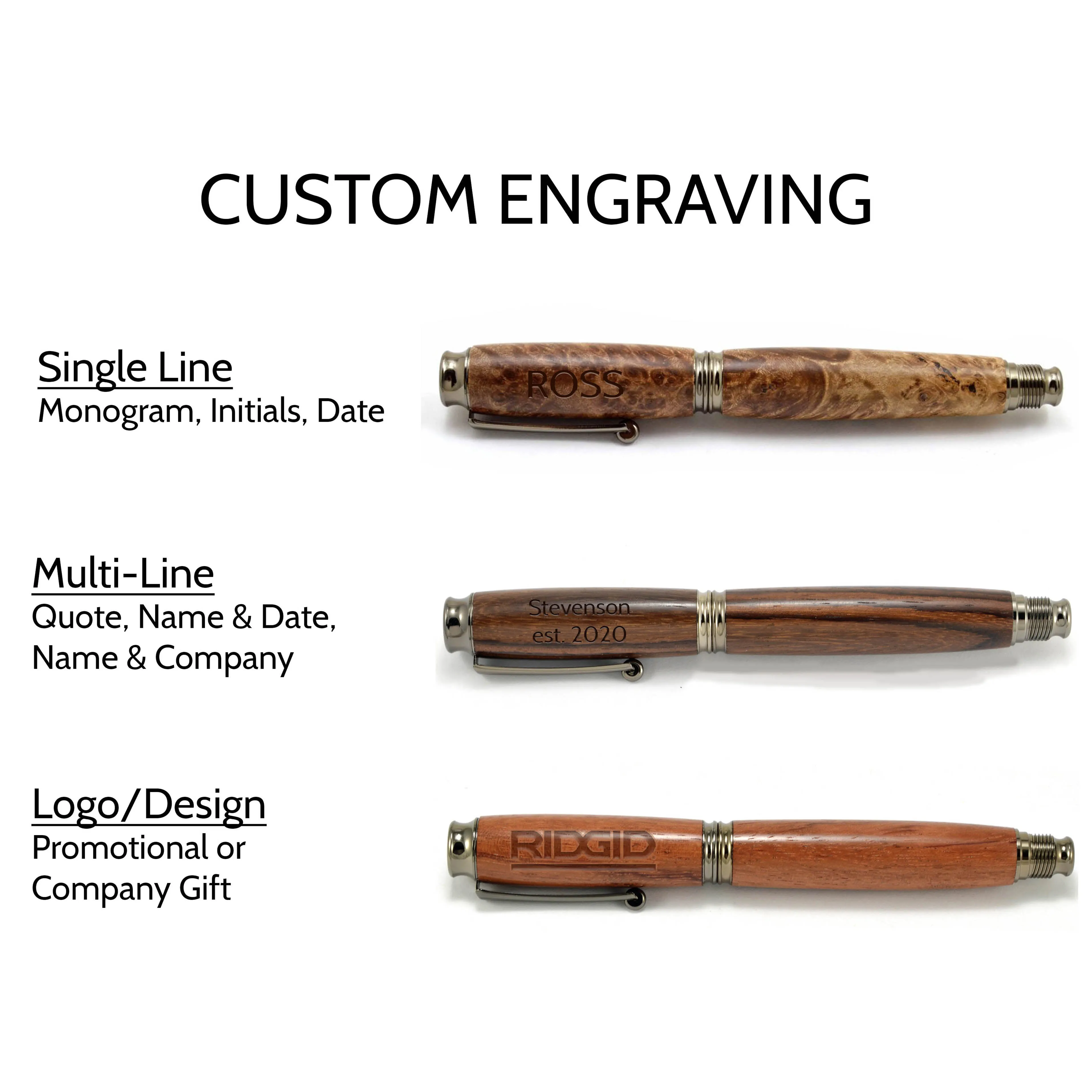 Admin - Premium Hand Turned Fountain or Rollerball Pen / Maple Burl Wood