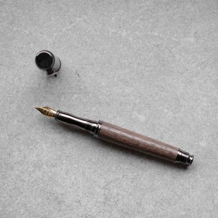 Admin - Premium Hand Turned Fountain or Rollerball Pen / Maple Burl Wood