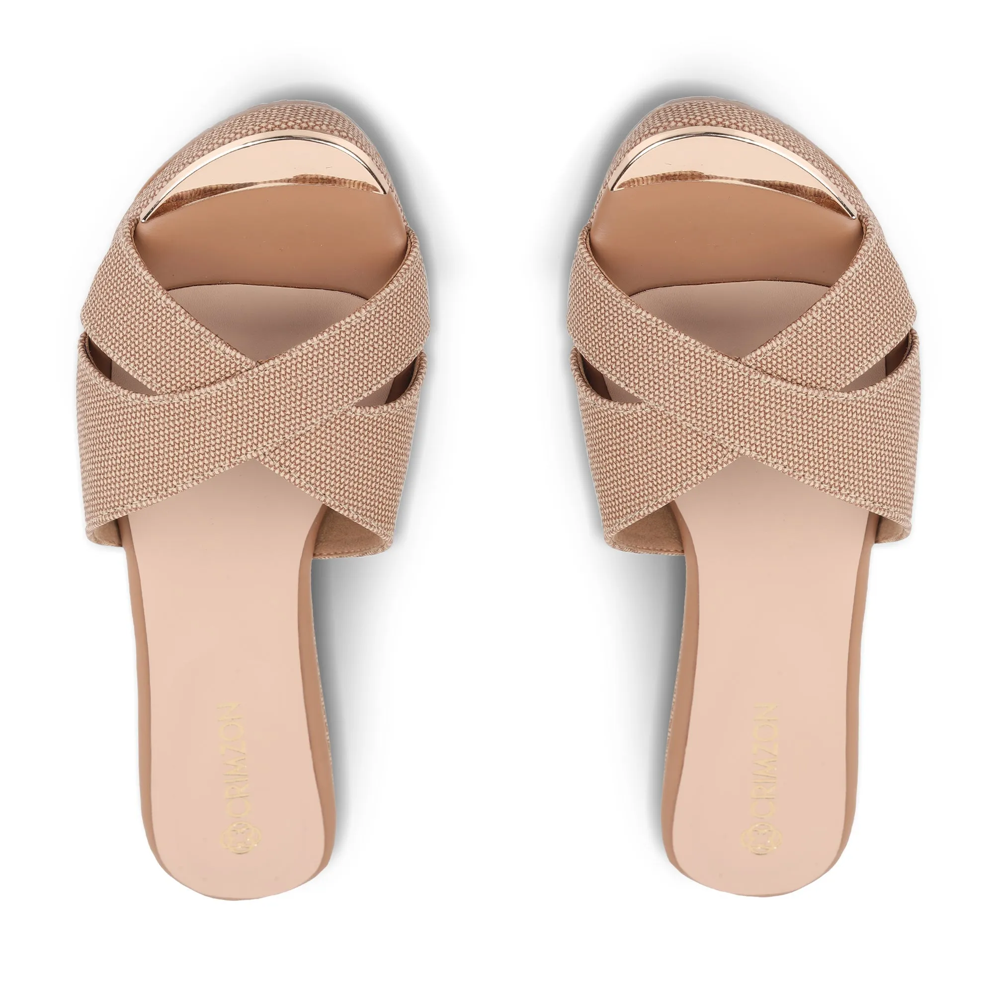 AIYANA- BEIGE WEDGES