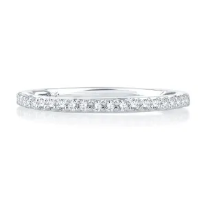 A.Jaffe Wedding Bands Halfway Shared Prong MRS168/21