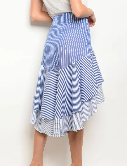 Alana |  Hi-low Ruffle Skirt