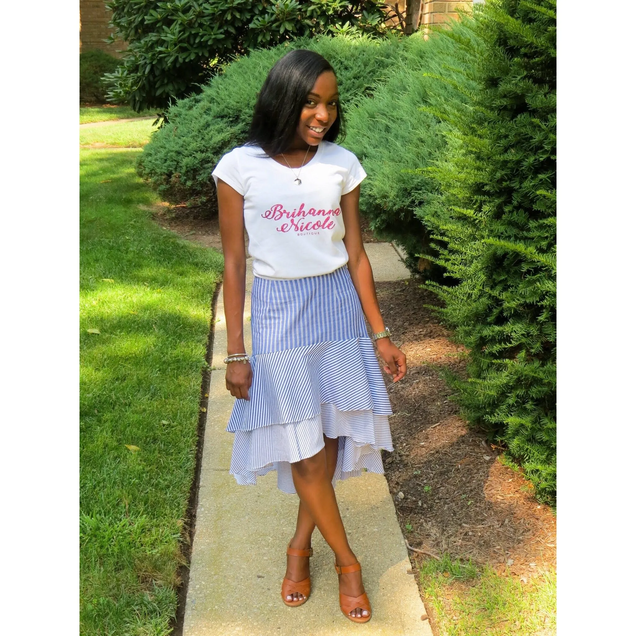 Alana |  Hi-low Ruffle Skirt