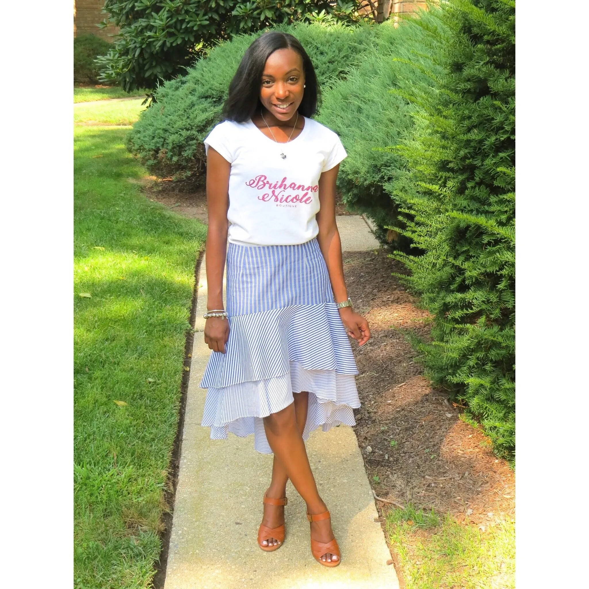 Alana |  Hi-low Ruffle Skirt
