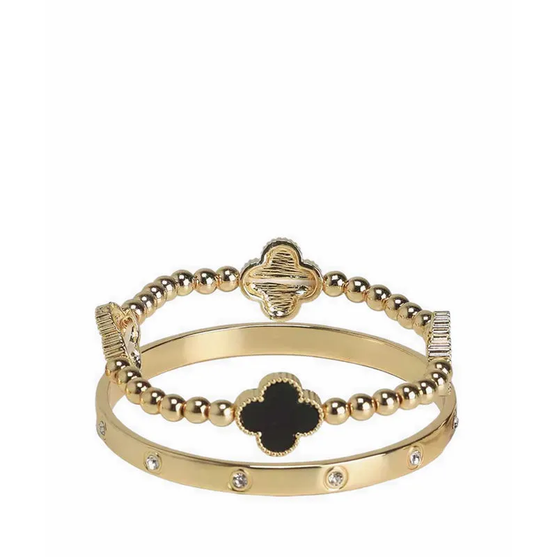 ALDO LANGSIDE WATCH - BLACK/GOLD MULTI