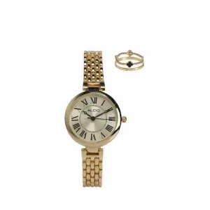 ALDO LANGSIDE WATCH - BLACK/GOLD MULTI